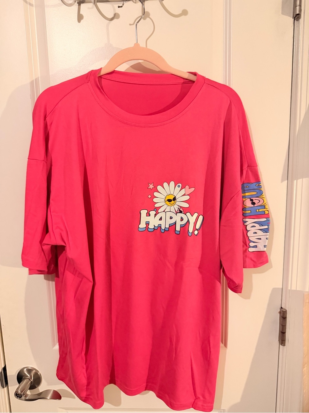 Happy! Daisy Graphic Pink Tee